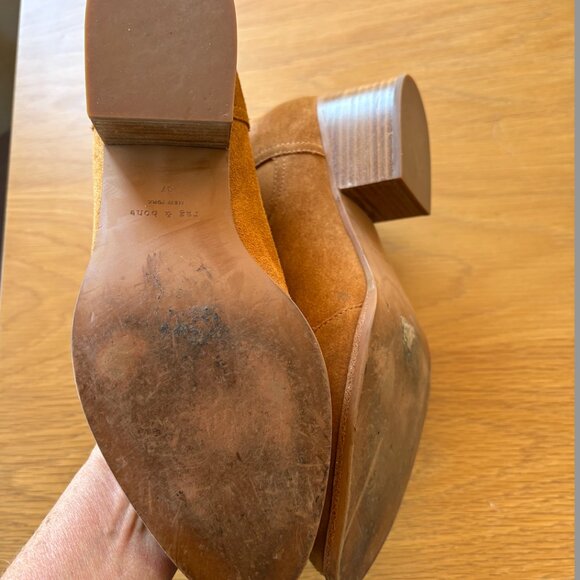 Rag and Bone Suede Bootie Light Brown Size 37 - Picture 5 of 7